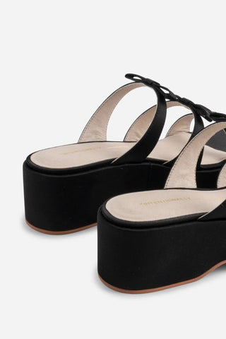 Fuse Platform Bow Sandal | Black