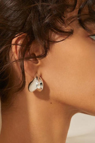Nouveaux Puff Earrings | Silver