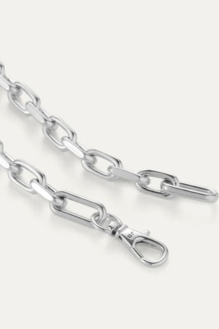 Padlock Heart Pendant Necklace | Silver
