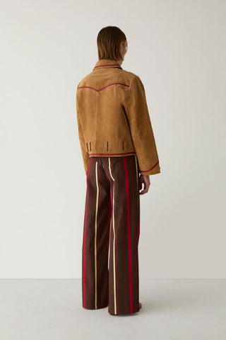 Aveline Real Suede Camel Jacket