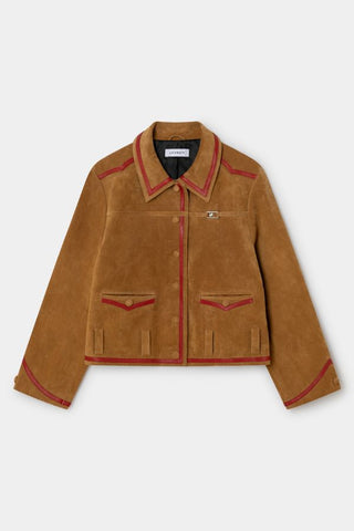 Aveline Real Suede Camel Jacket