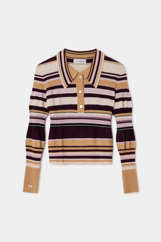 Ilyana Striped Polo Knit
