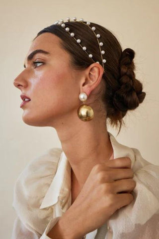 Nikki Pearl Exes Headband | Gold