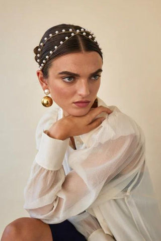 Nikki Pearl Exes Headband | Gold