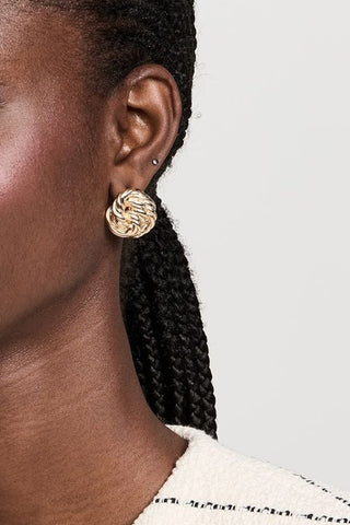 Briar Knotted Earrings | Gold