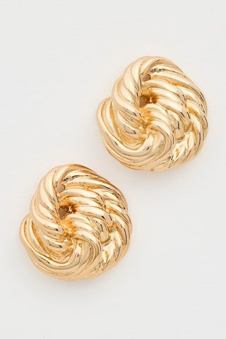 Briar Knotted Earrings | Gold