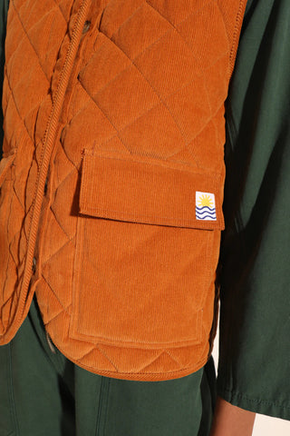 Flint Waistcoat Jacket | Ochre