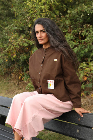 Wide Chore Jacket | Coffee