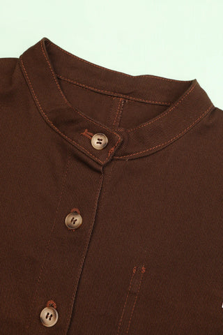 Wide Chore Jacket | Coffee