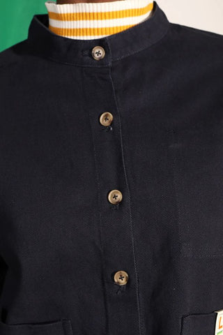 Wide Chore Coat | Navy