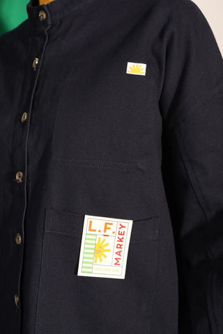 Wide Chore Coat | Navy