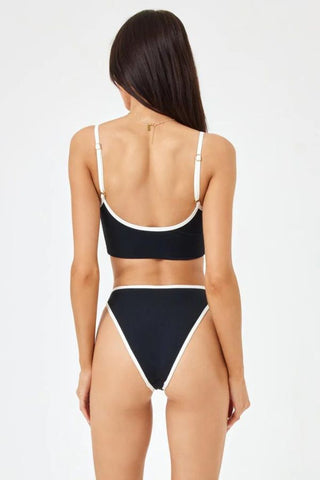 Adalyn Top | Black/Cream