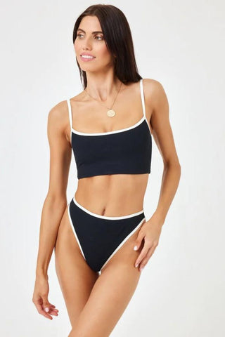 Adalyn Top | Black/Cream