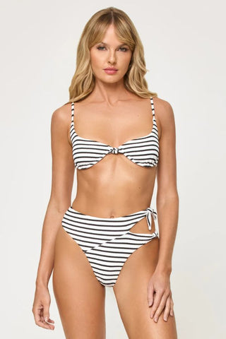 Tulip Bikini Top | Sail Along Stripe