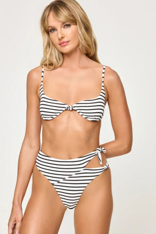 Tulip Bikini Top | Sail Along Stripe