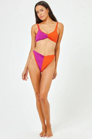 Jada Bitsy Bikini Bottom | Berry/Pimento