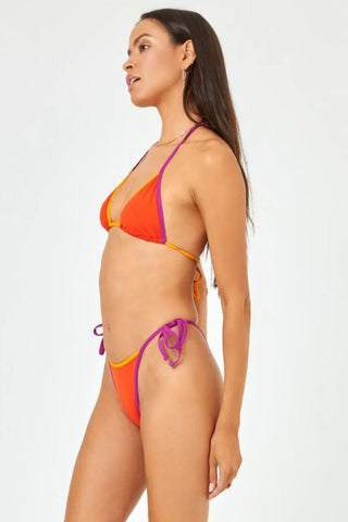 Levy Bitsy Bikini Bottom | Berry/Pimento
