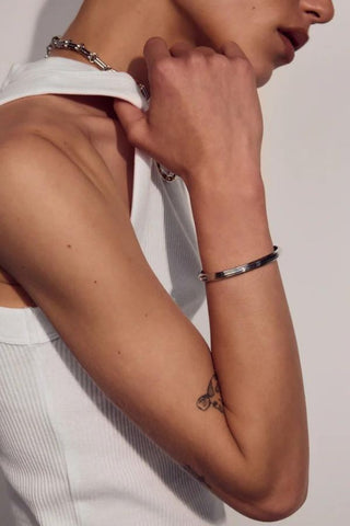 Remy Hinge Bracelet | Silver