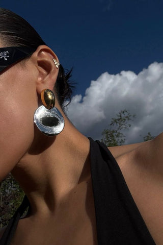 The Menorca Earrings | Two-Tone