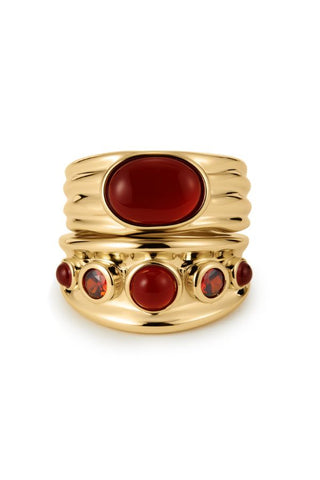 The Valencia Ring Set | Gold