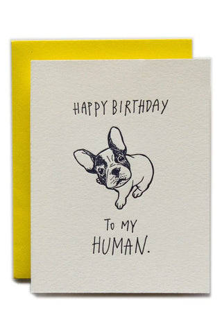 Happy Birthday To My Human Card