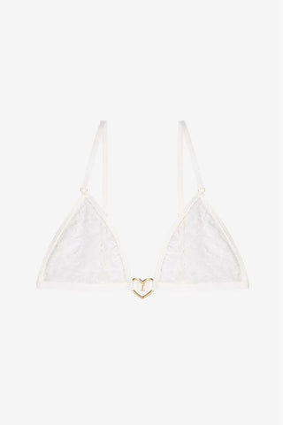 Voile Heart Triangle Bra