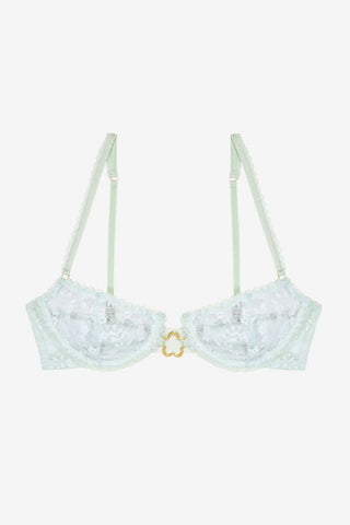 Menthe Flower Underwire Bra