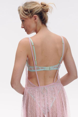 Menthe Flower Underwire Bra
