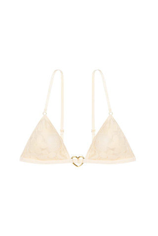 Lou Triangle Bra | Cream