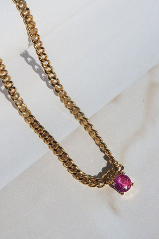 Bardot Stud Necklace | Gold