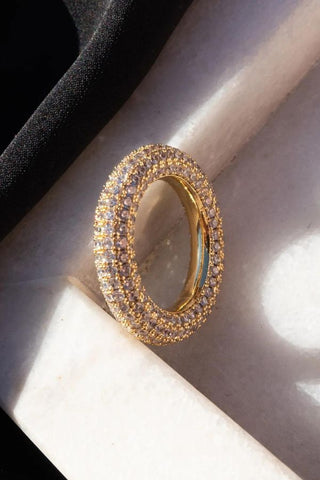 Pave Amalfi Ring | Gold