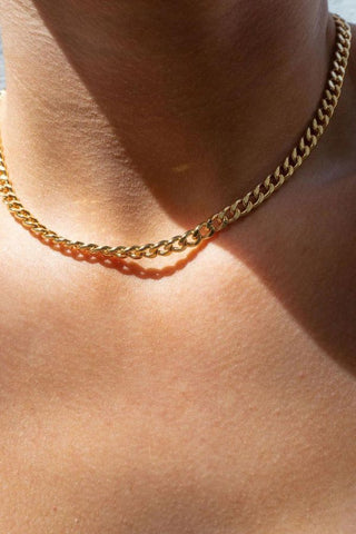 The Classique Skinny Curb Chain | Gold