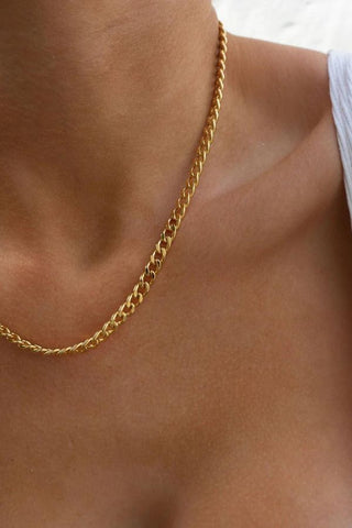 The Classique Skinny Curb Chain | Gold