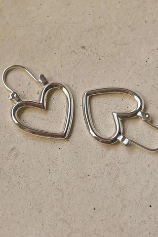 Mini Heartbreaker Hoops | Silver