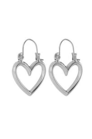 Mini Heartbreaker Hoops | Silver