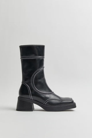 Malene Black Ankle Boots | Black