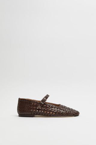 Yeida Chocolate Brown Ballerinas | Brown