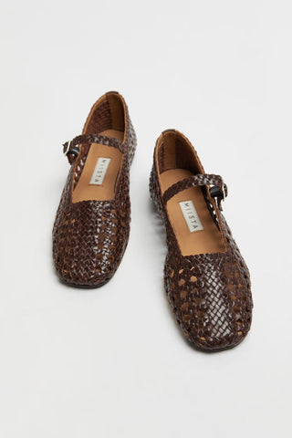 Yeida Chocolate Brown Ballerinas | Brown