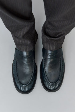 Zita Moccasin Loafers | Navy