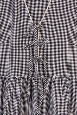 Mahonia Dress | Navy Gingham