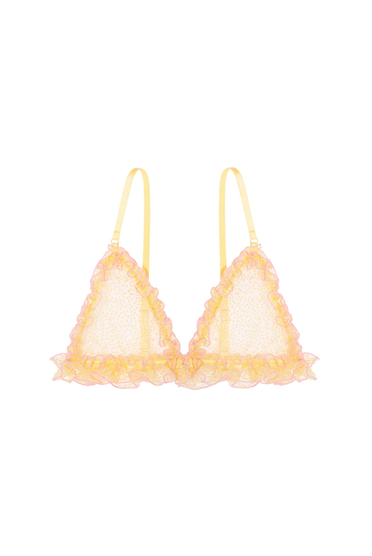 Mimosa Ruffled Triangle Bra – LoversLand