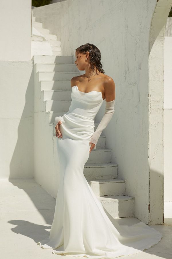 New best sale white bridal