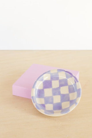Checkerboard Dish | Lavender