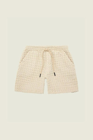 Ecru Porto Waffle Shorts