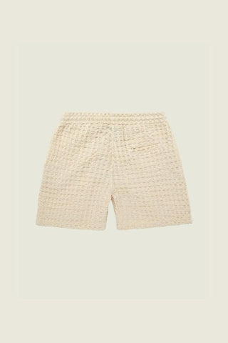 Ecru Porto Waffle Shorts