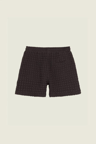 Nearly Black Porto Waffle Shorts