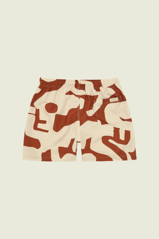 Russet Puzzlotec Swim Shorts