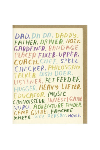 DAD YOU'RE ALL THAT CARD