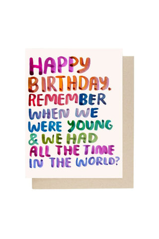 Remember When Birthday Card