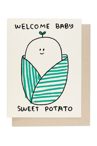 Sweet Potato Baby Card